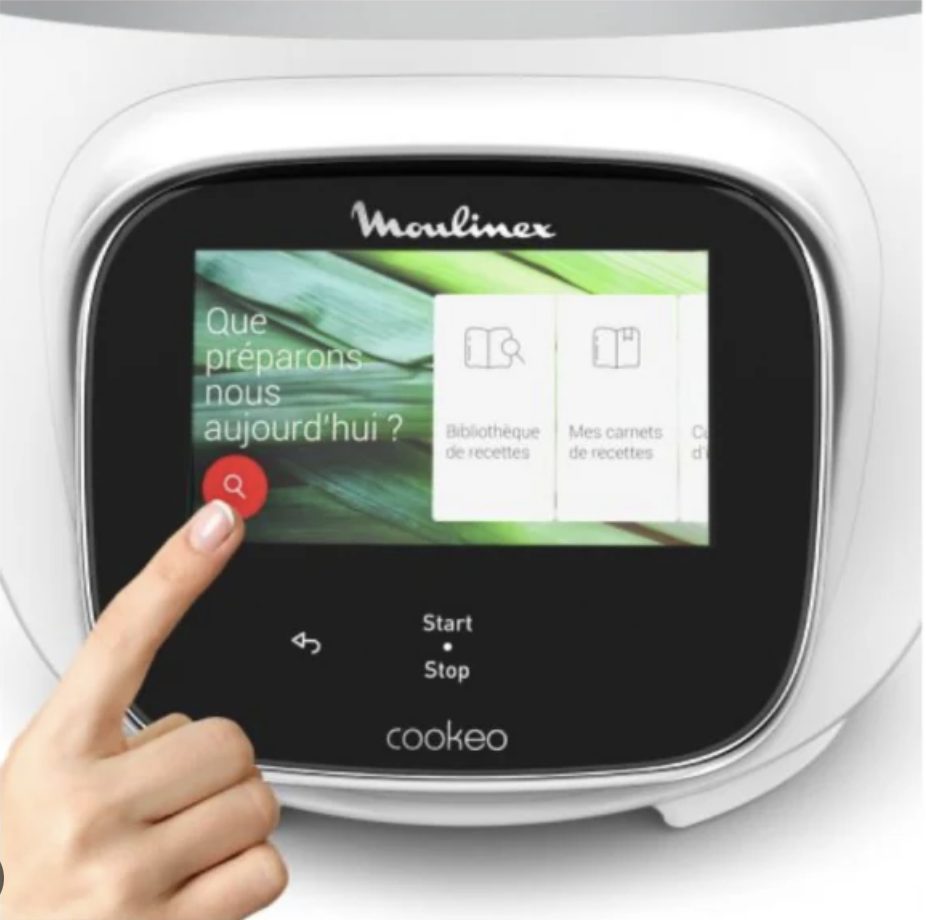 Écran tactile du Cookeo Moulinex